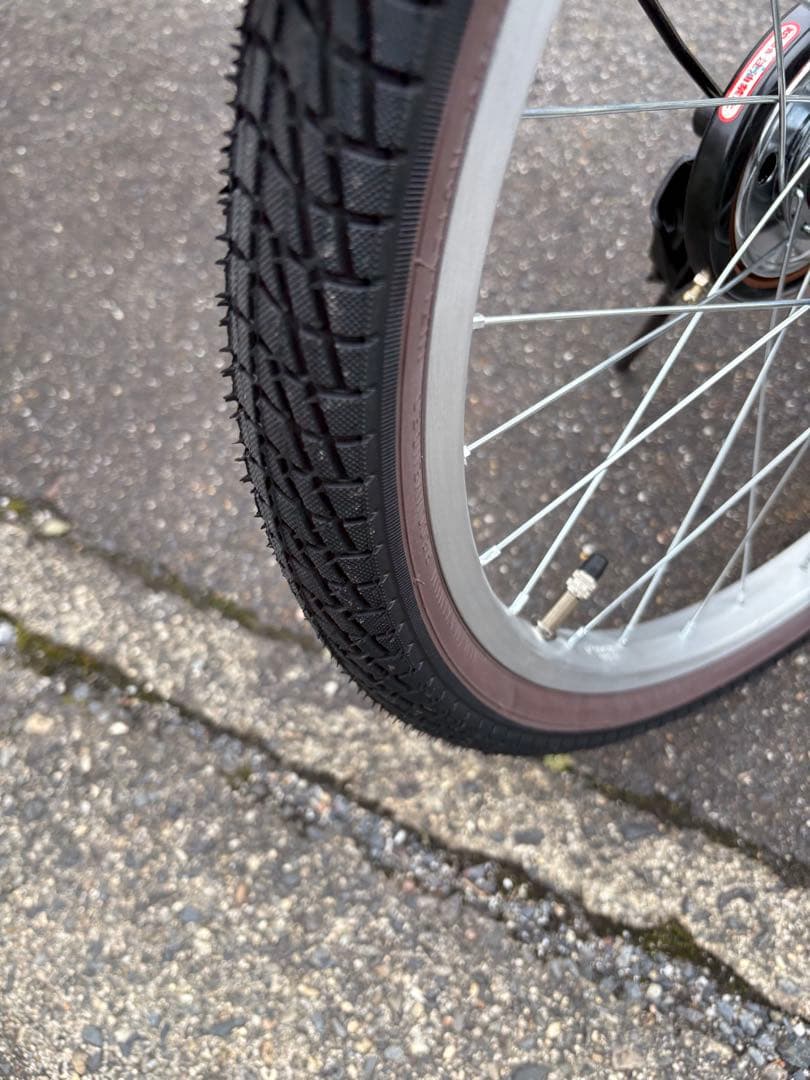 ほぼ新車　Canale 折りたたみ自転車白　防犯登録込み