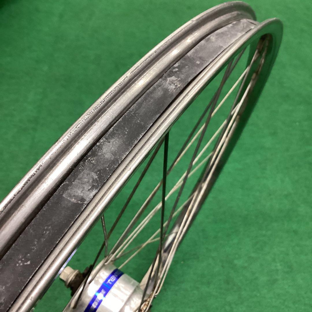 ステンレスリム　前輪 26x1-3/8 ハブダイナモ　26インチ　フロント　J2