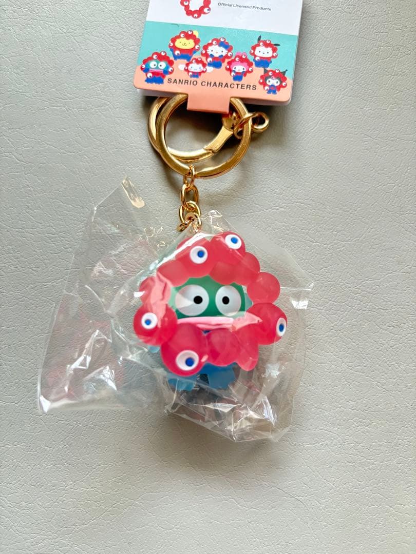サンリオ　ミャクミャク　立体マスコット　クリアキーホルダー