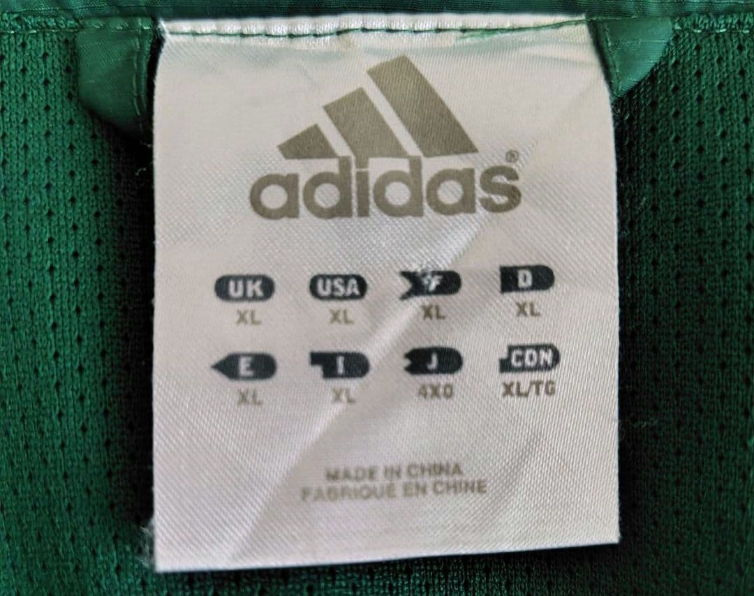 【希少サイズ】4XO アディダス サイドジップ プルオーバー 刺繍ロゴ 裾ドロー