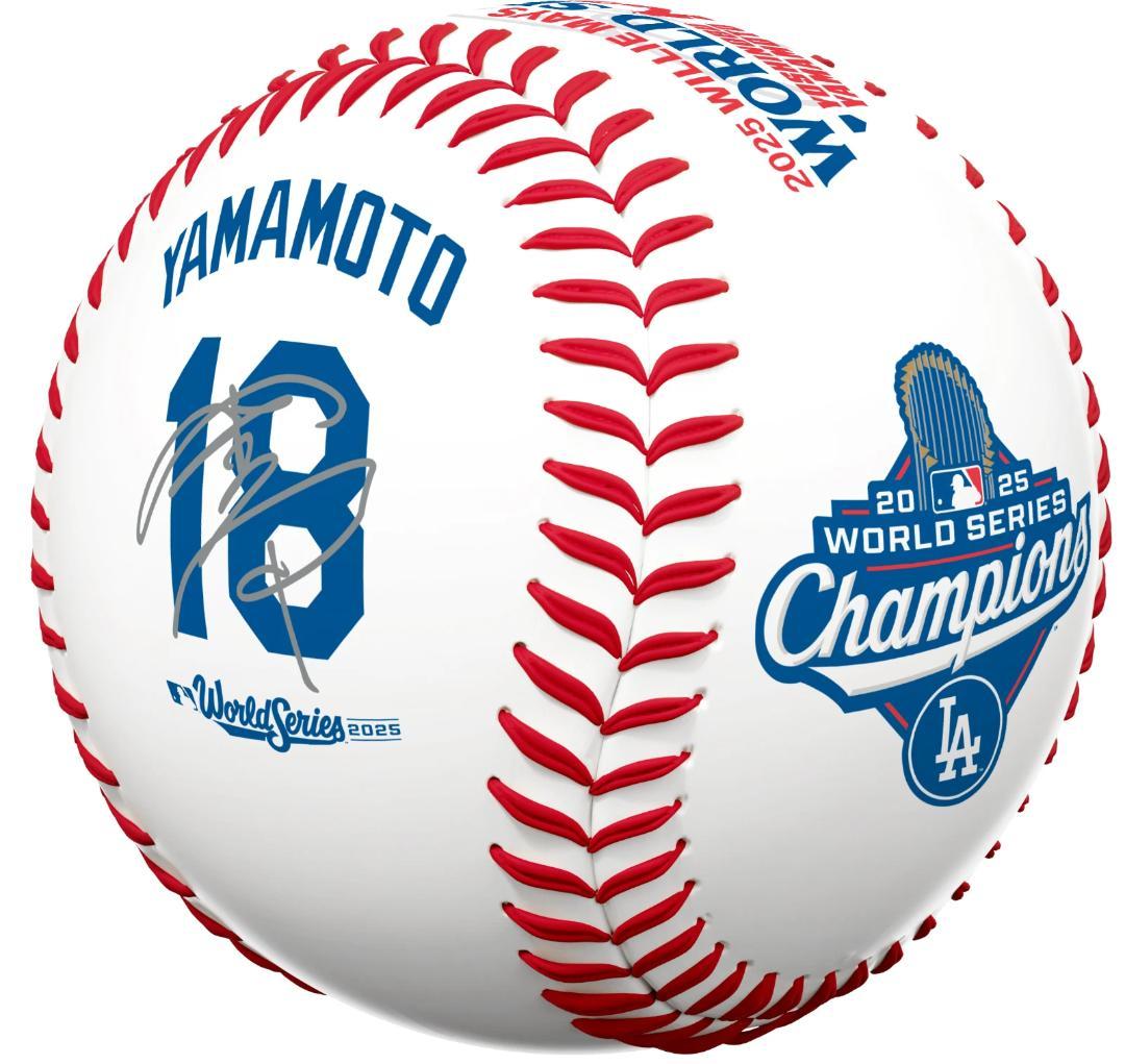 山本由伸2025WS/MVP記念Rawlingsサインボール専用ケース付限定品