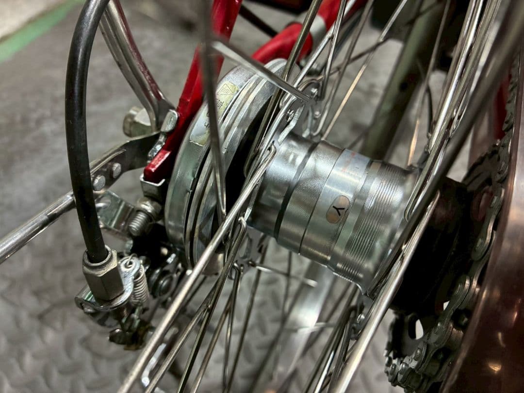 №8797 電動自転車Panasonic ビビDX 26インチ レッド