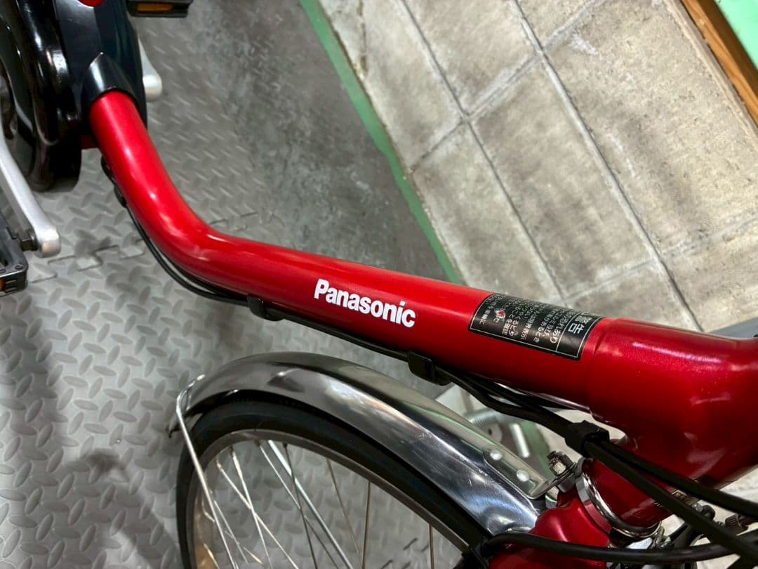 №8797 電動自転車Panasonic ビビDX 26インチ レッド