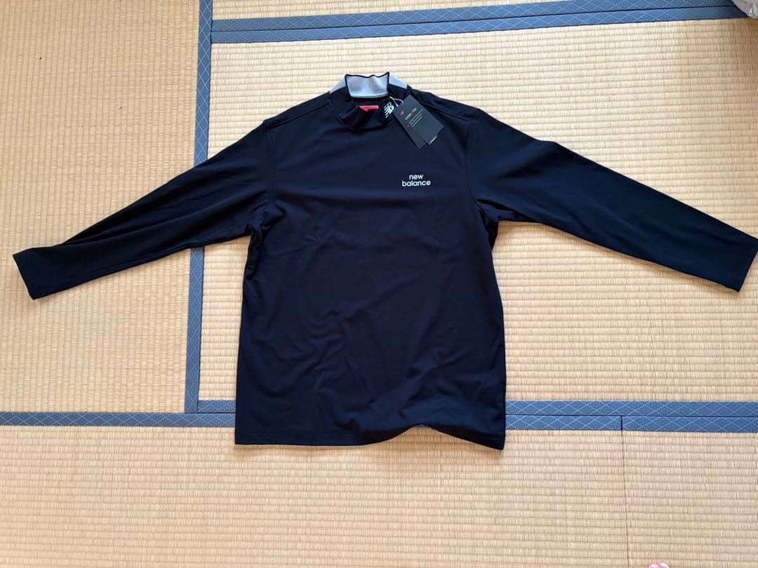new balance golf メンズシャツ サイズ7 黒