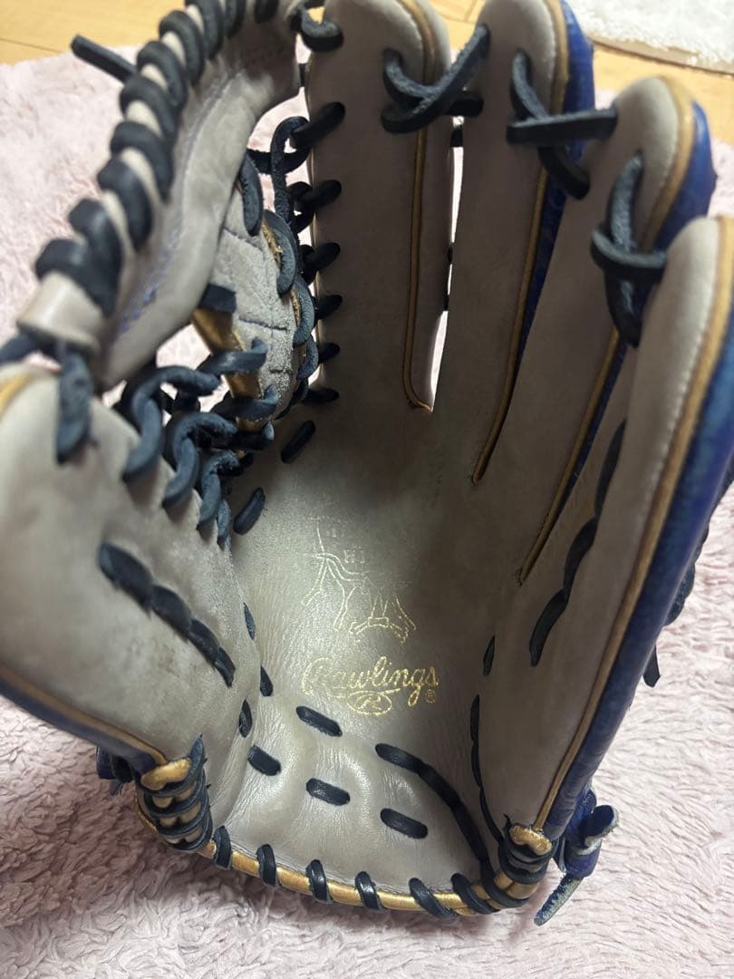 Rawlings 軟式グローブ グレー/青