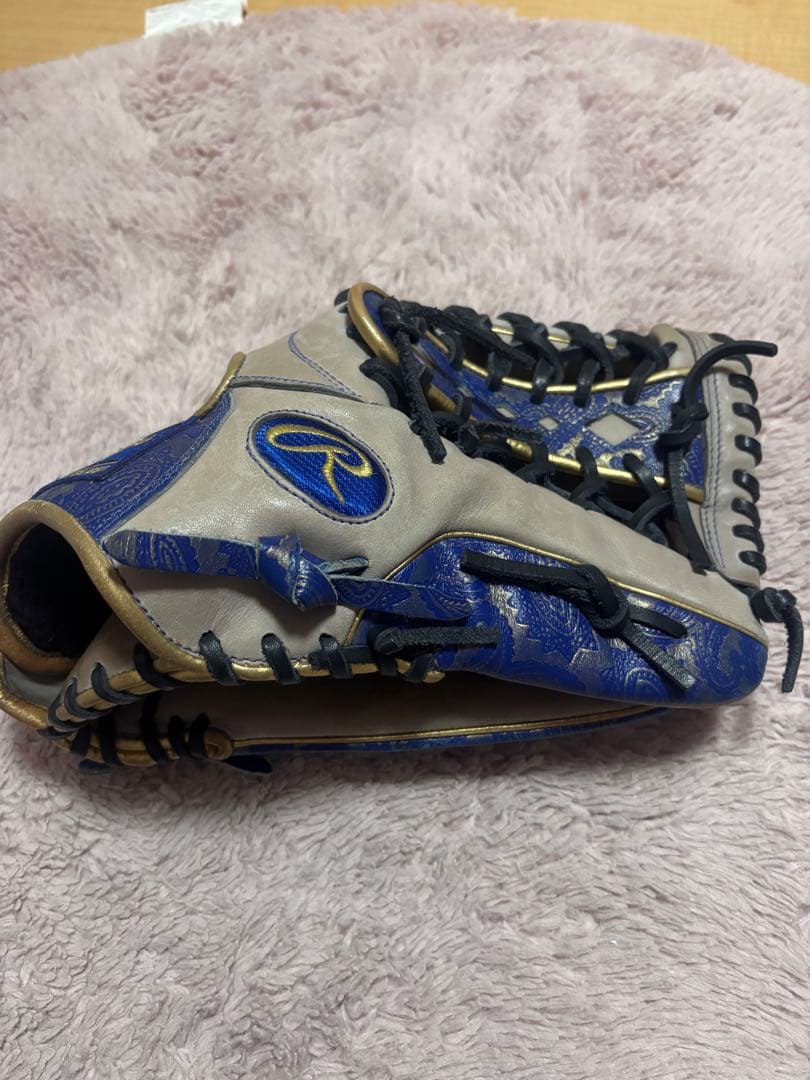 Rawlings 軟式グローブ グレー/青