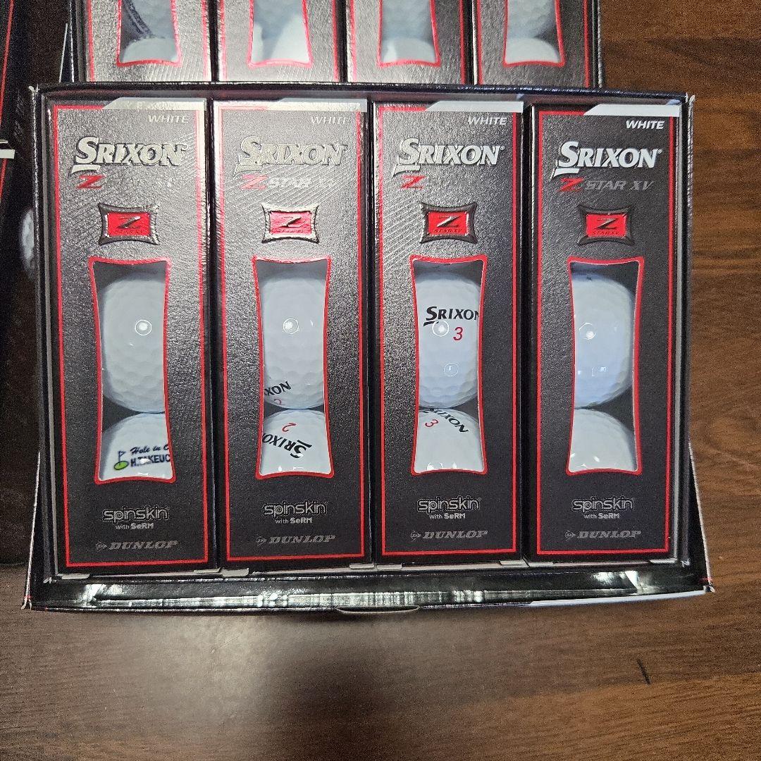 srixon z-star xv　新品未使用2ダースに新品未使用の2スリーブ付