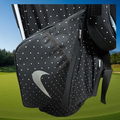 NIKE スポーツライト スタンド型 キャディバッグ ブラック ドット柄 匿名