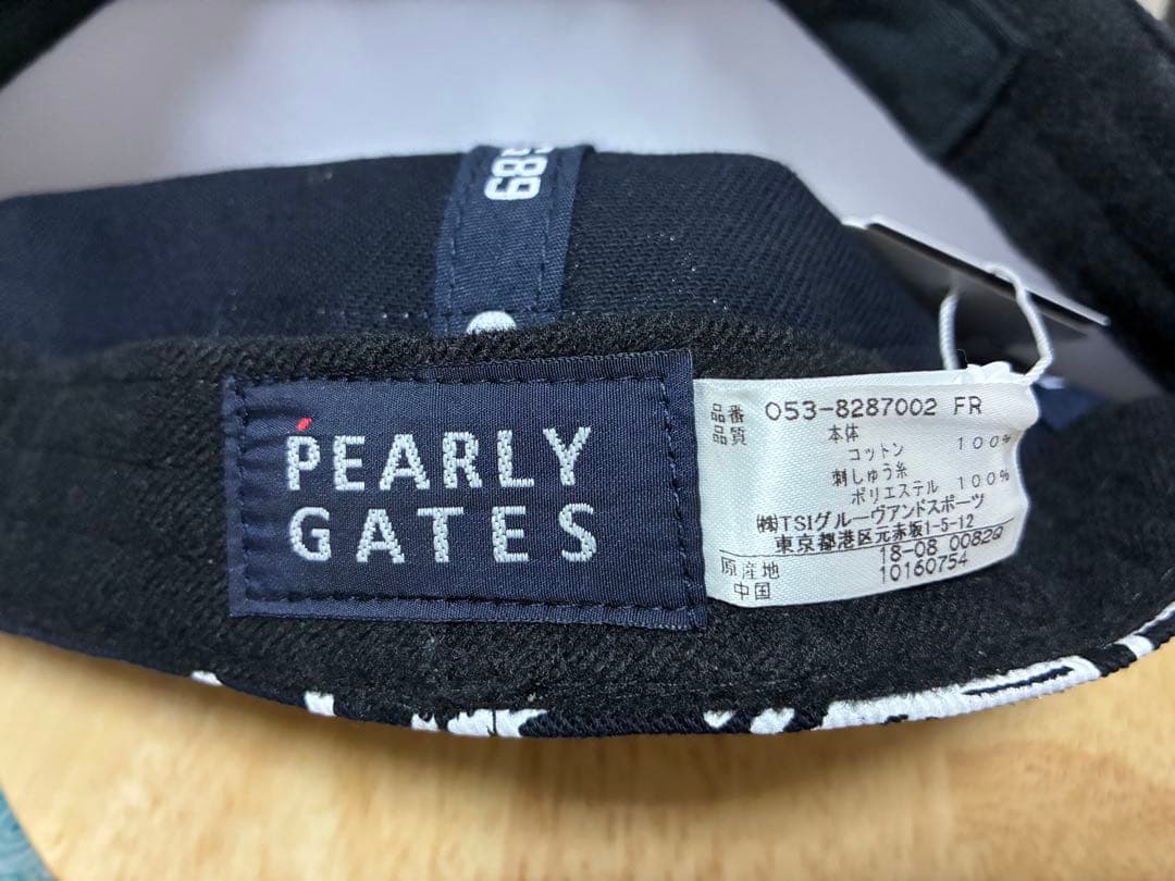 PEARLY GATES スヌーピー柄キャップ フリーサイズ ゴルフ