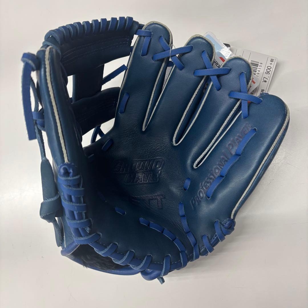 【新品】ZETT 子供用　軟式グローブ　グランドメイト　青　右投げ　SSサイズ