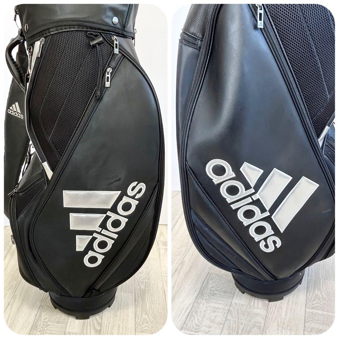 adidas ツアータイプ キャディバッグ【ブラック&シルバー】