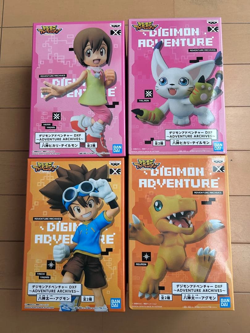 デジモン アドベンチャー フィギュア 太一 アグモン ヒカリ テイルモン DXF