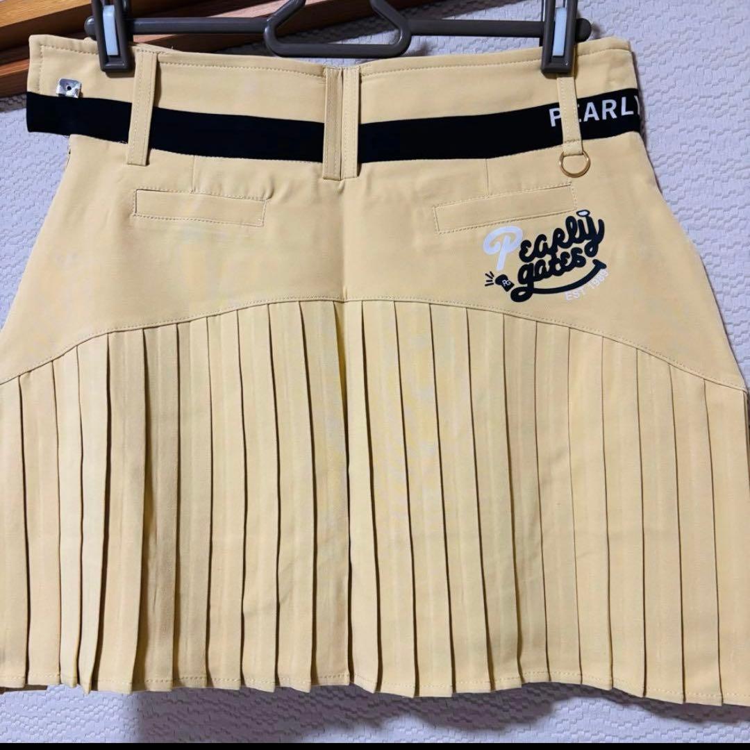 PEARLY GATES プリーツスカート