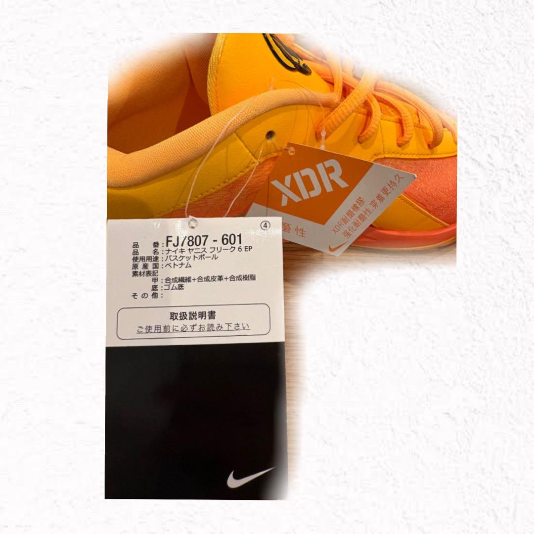 NIKE ヤニス　フリーク6 EP バスケットボールシューズ　オレンジ　NBA