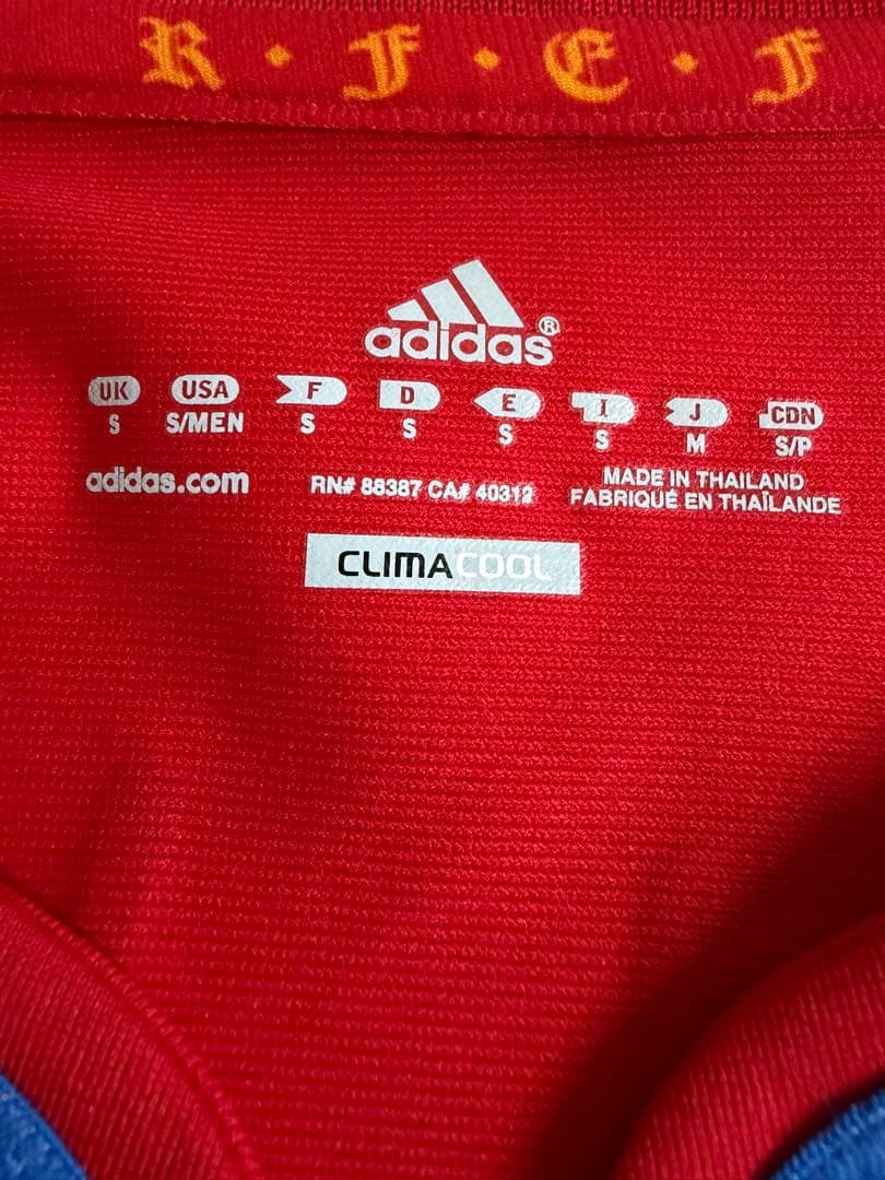 adidas スペイン代表 ユニフォームダビド　ビジャ2010年