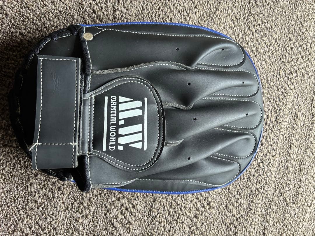 AUSSIE ボクシンググローブ 黒　ミットグローブセット