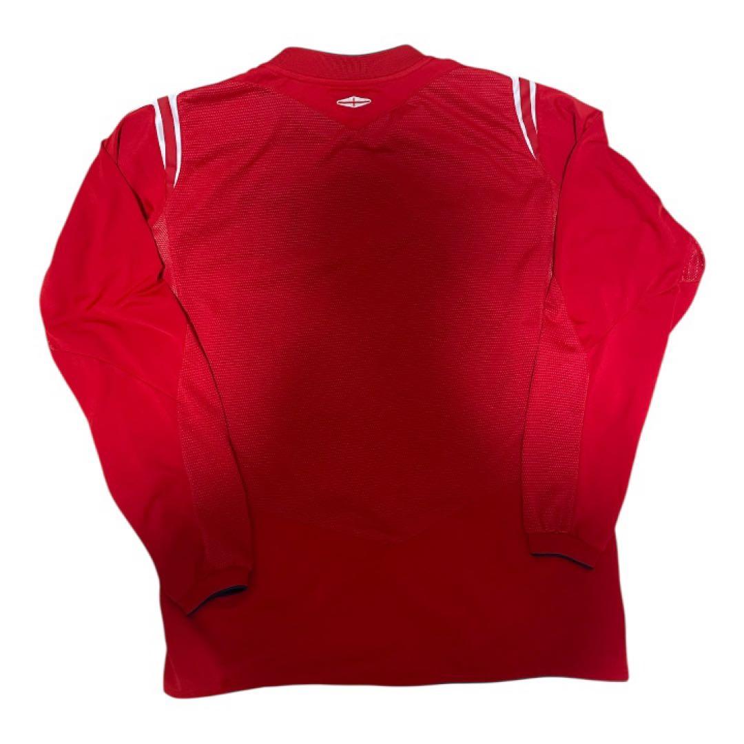 希少　UMBRO イングランド代表 長袖2004-2006 赤 Mオフィシャル