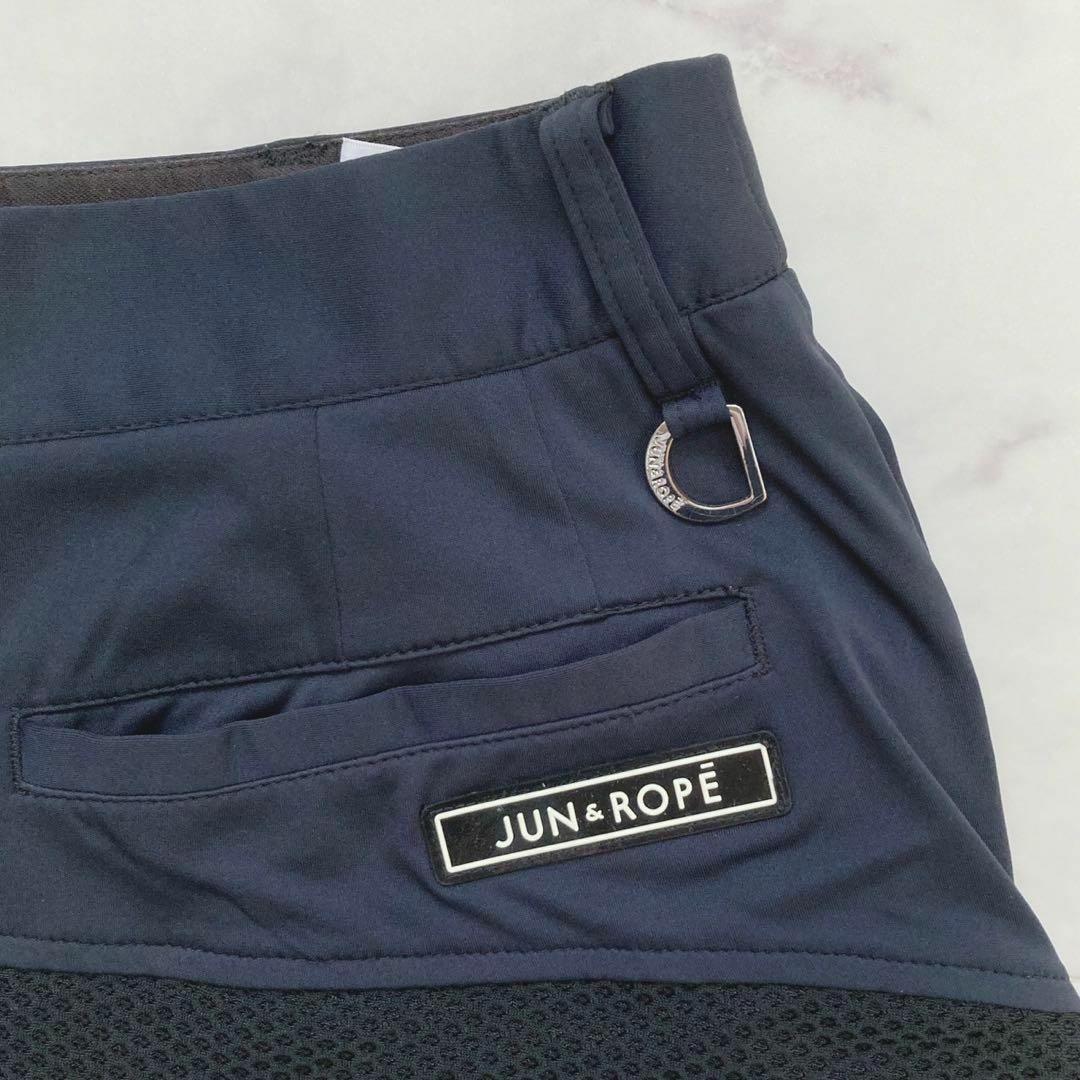JUN&ROPE ゴルフウェア スカート インナーパンツ付き S ネイビー