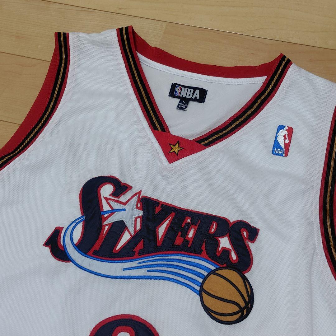 【最安値】アレン・アイバーソン♡ユニフォーム NBA 白×黒×赤 76 3番