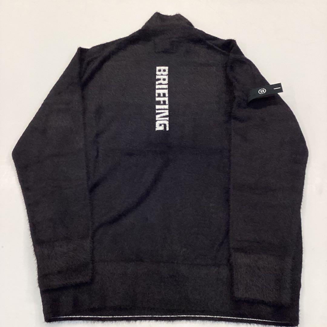 新品　BRIEFING SHAGGY LOGO TURTLENECK KNIT