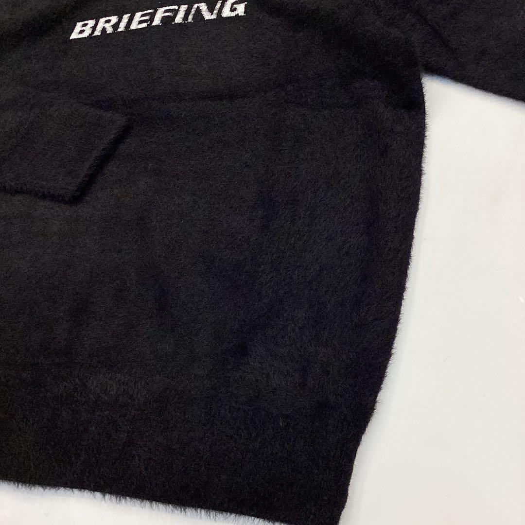 新品　BRIEFING SHAGGY LOGO TURTLENECK KNIT