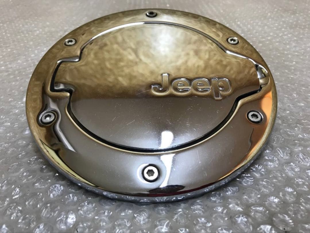 ☆希少☆ JEEP ジープラングラー 純正 メッキ 給油口 カバー
