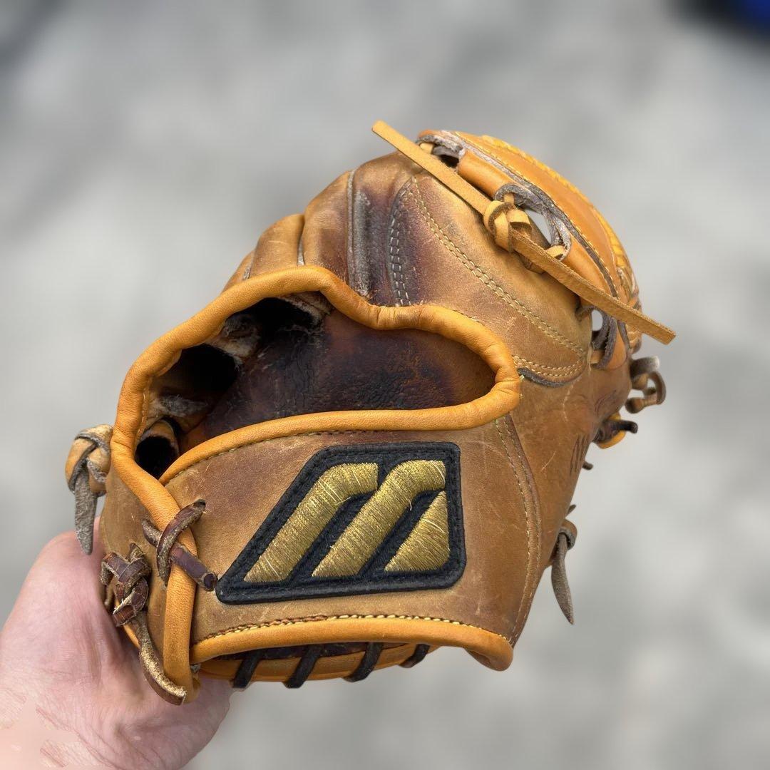 ビックM　Mizuno 軟式グローブ 右投げ用 オレンジ
