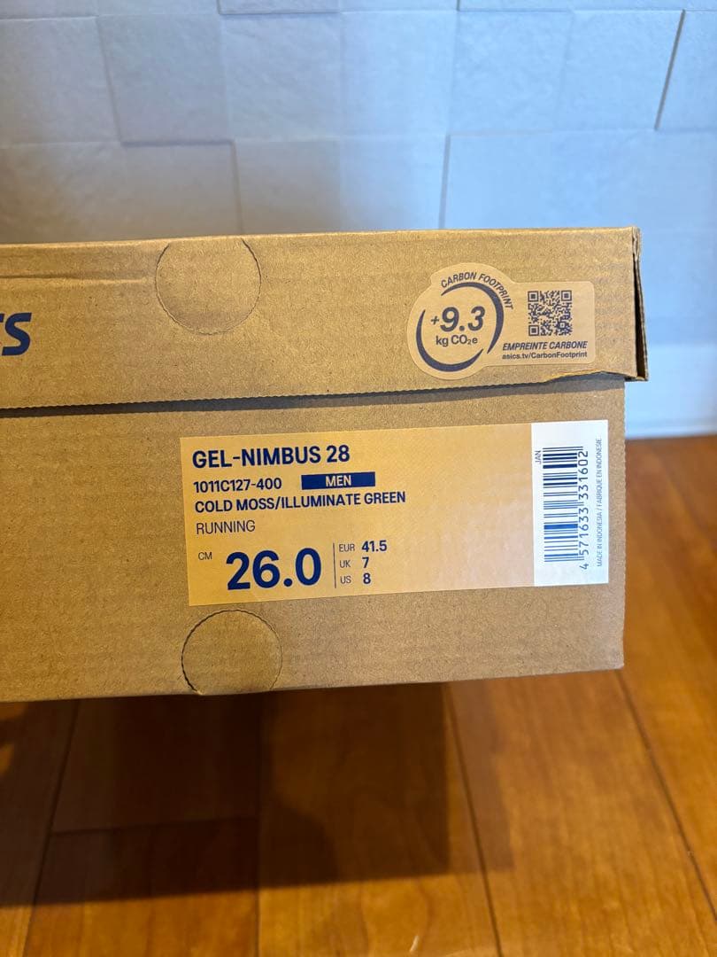 【新品未使用】ゲルニンバス28 GEL-NIMBUS28 26.0cm