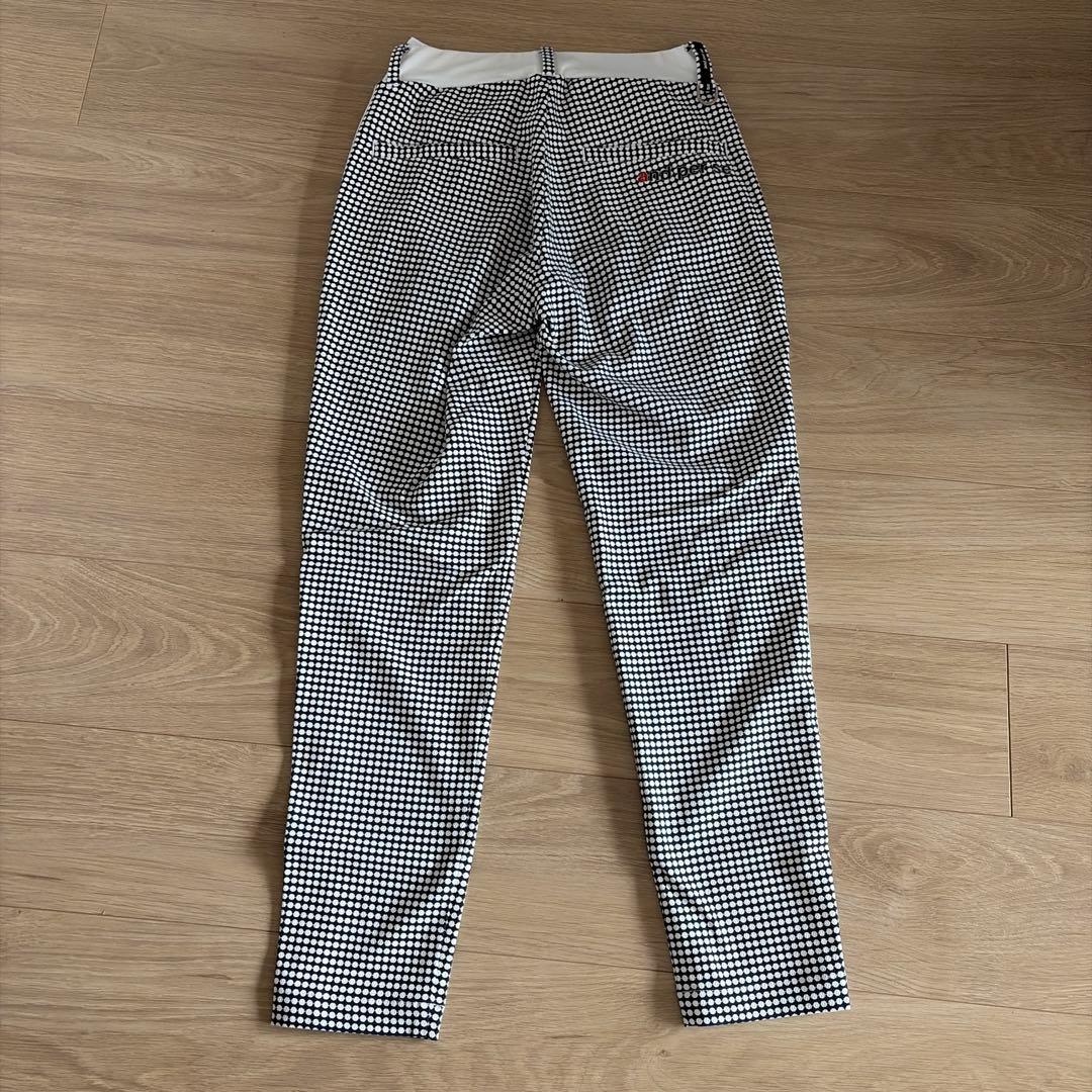 美品and per se ドット柄 ゴルフパンツS