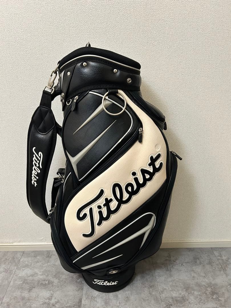 Titleist キャディバッグ 黒/白