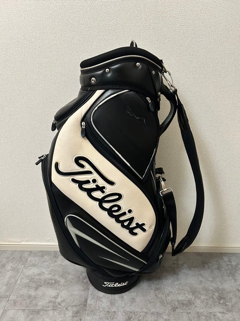 Titleist キャディバッグ 黒/白
