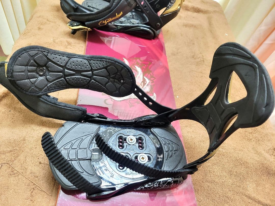 最終値下 Burton スノーボード カマキリ イエローバス ビンディング付き