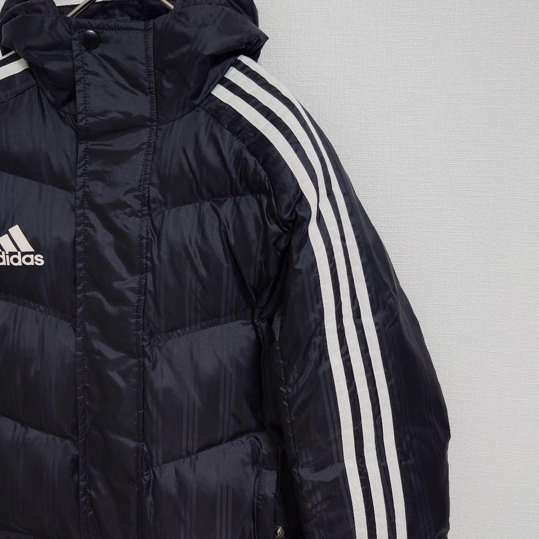 【美品】adidas アディダス 高機能ベンチコート 140サイズ　サッカー　黒