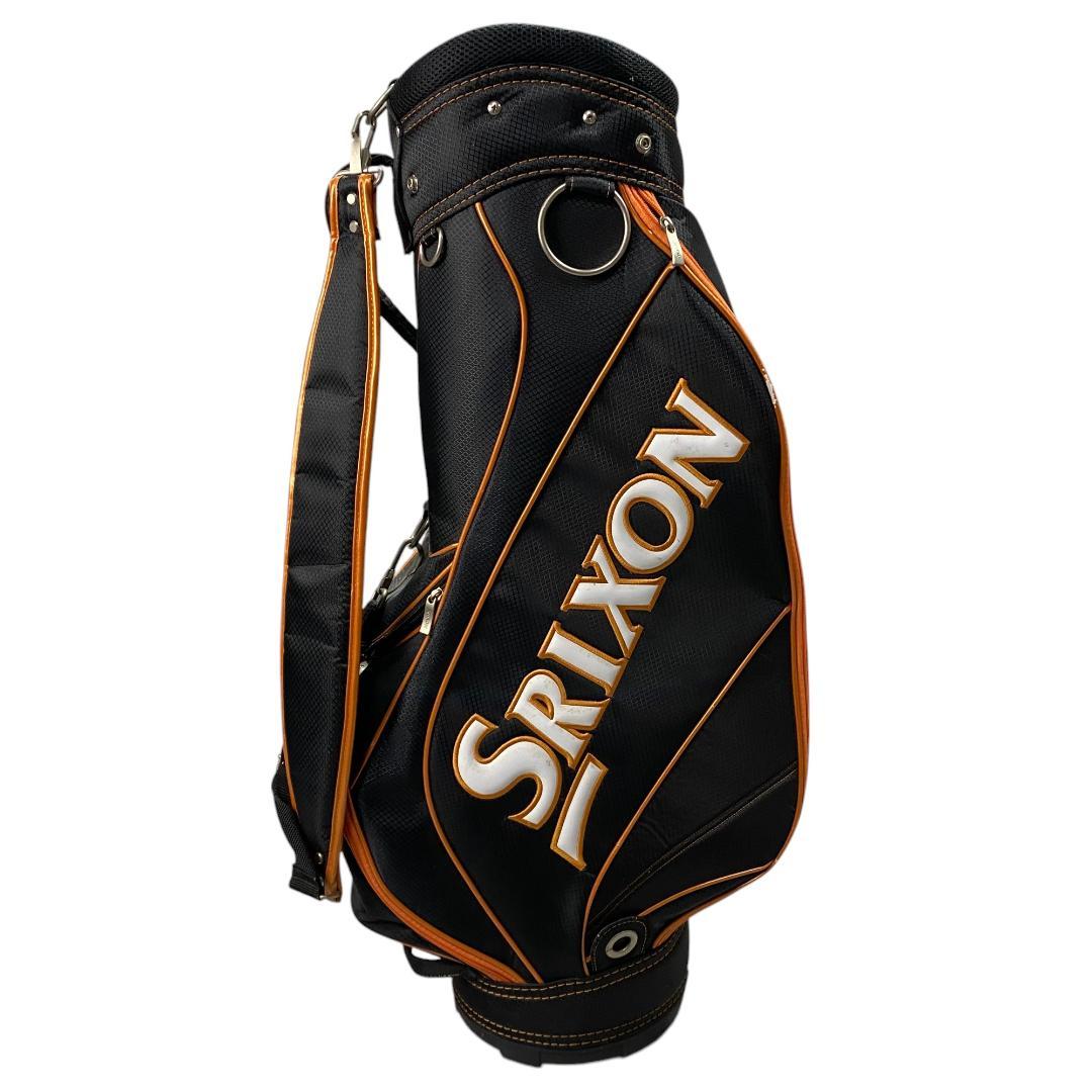 SRIXON スリクソン キャディバッグ ブラック オレンジ ロゴ柄 ゴルフ