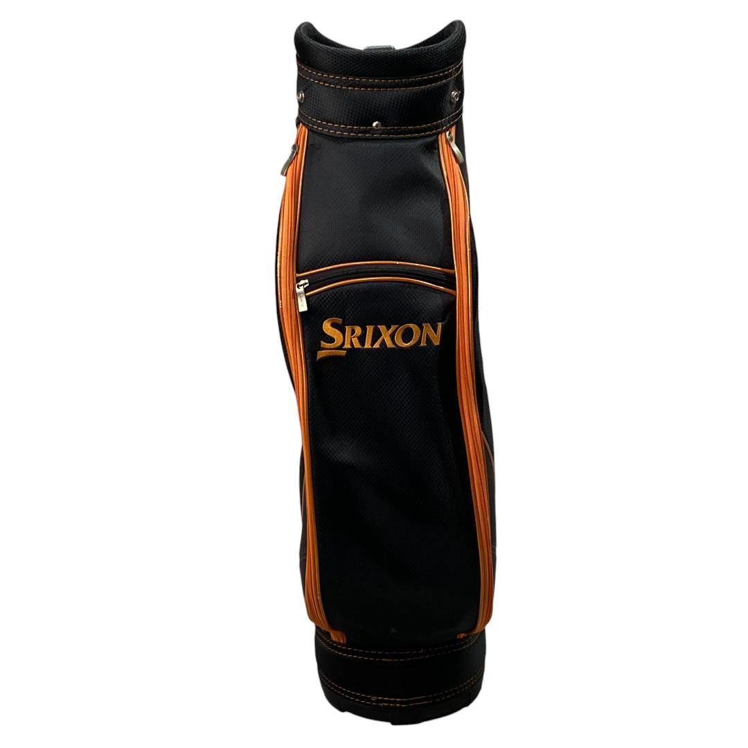 SRIXON スリクソン キャディバッグ ブラック オレンジ ロゴ柄 ゴルフ