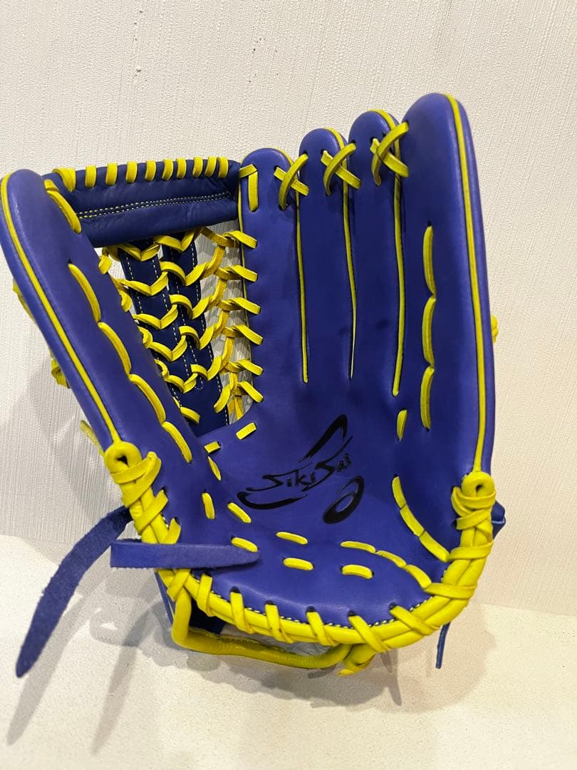 新品　アシックス　野球 軟式グラブ 外野手用 シキサイ　グローブ　右投げ用　12