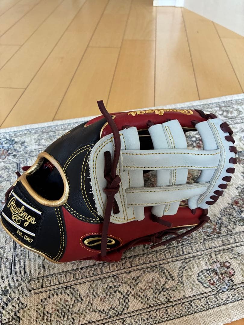 Rawlings 軟式グローブ 12インチ 黒赤