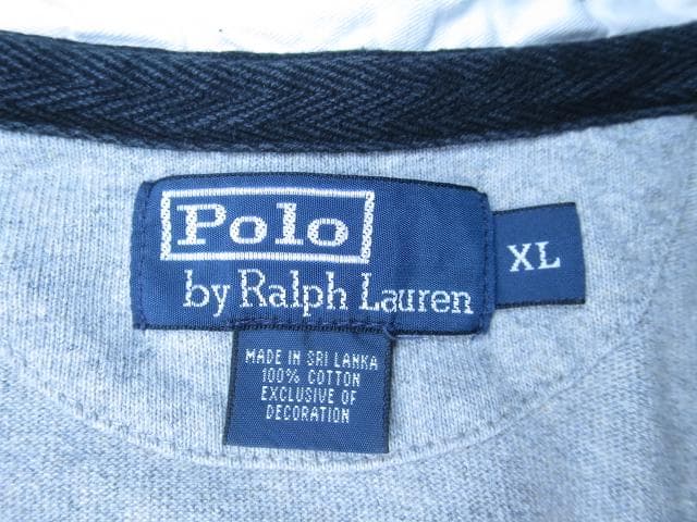 XL ポロ ラルフローレン ビッグポニー ラガーシャツ グレー