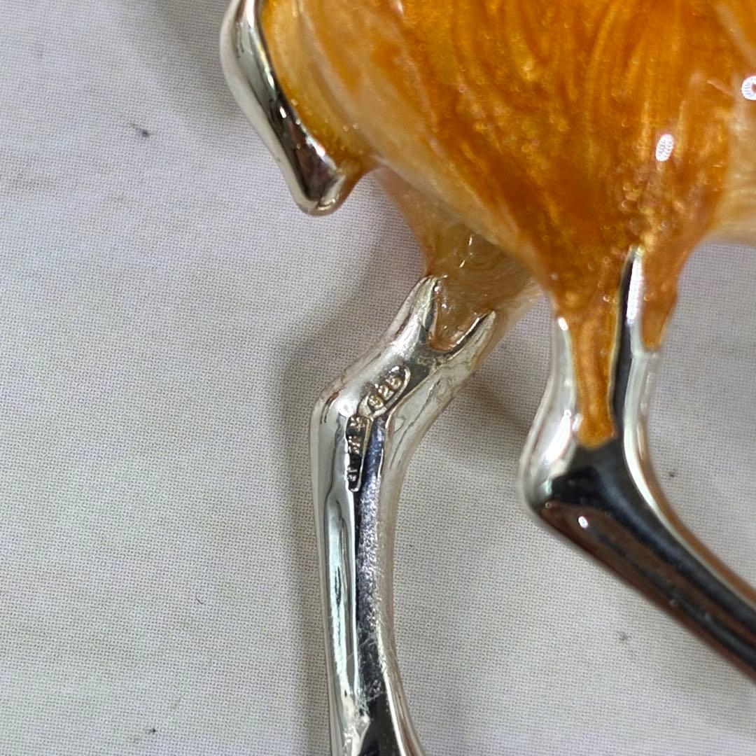 サツルノ Saturno　シルバー925　エナメル　鹿　親子　 置物 サトゥルノ