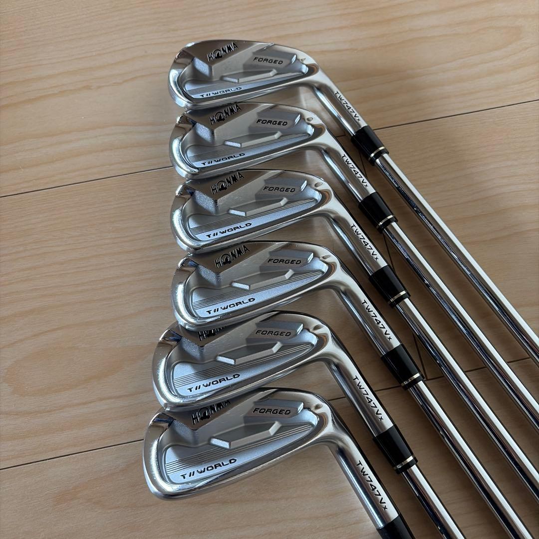 HONMA TW747VX フォージドアイアンセット 6本　純正モーダスR