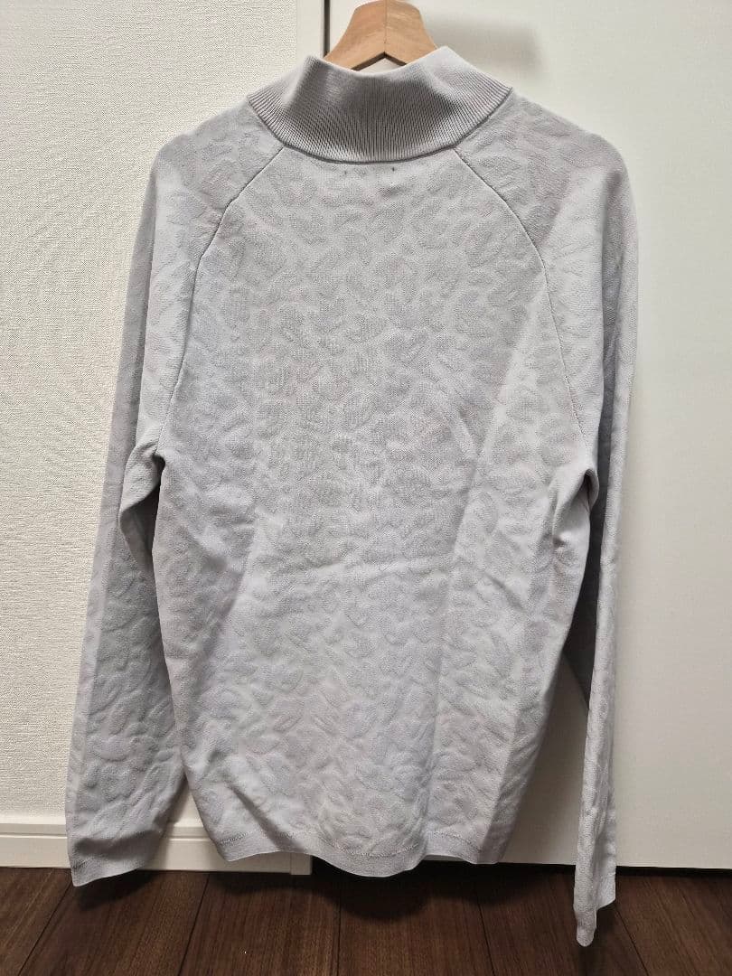 【新品タグ付】J.LINDEBERG グレー ハーフジップ セーター L