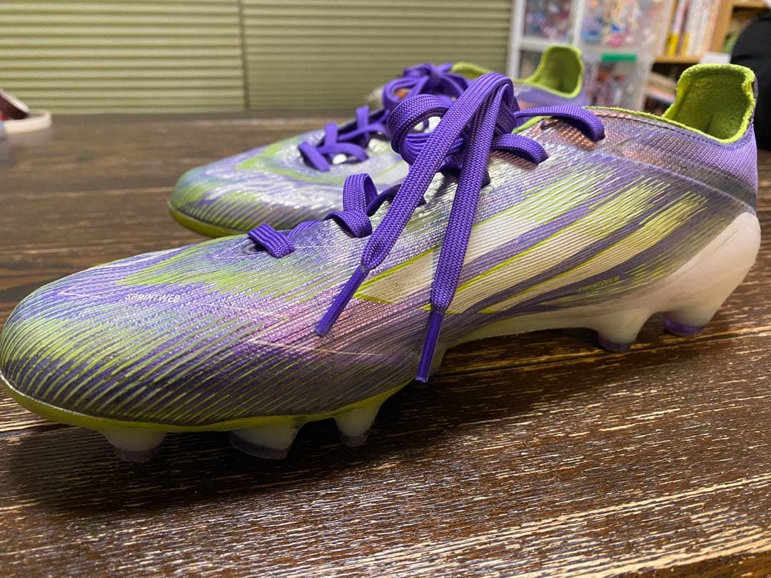 adidas F50 紫/緑 サッカーシューズ