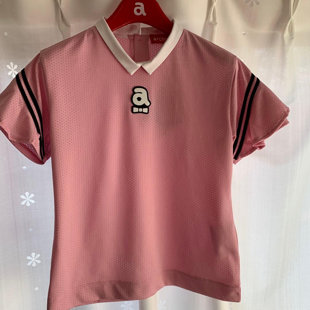 アルチビオarchivio ピンクメッシュシャツ 36