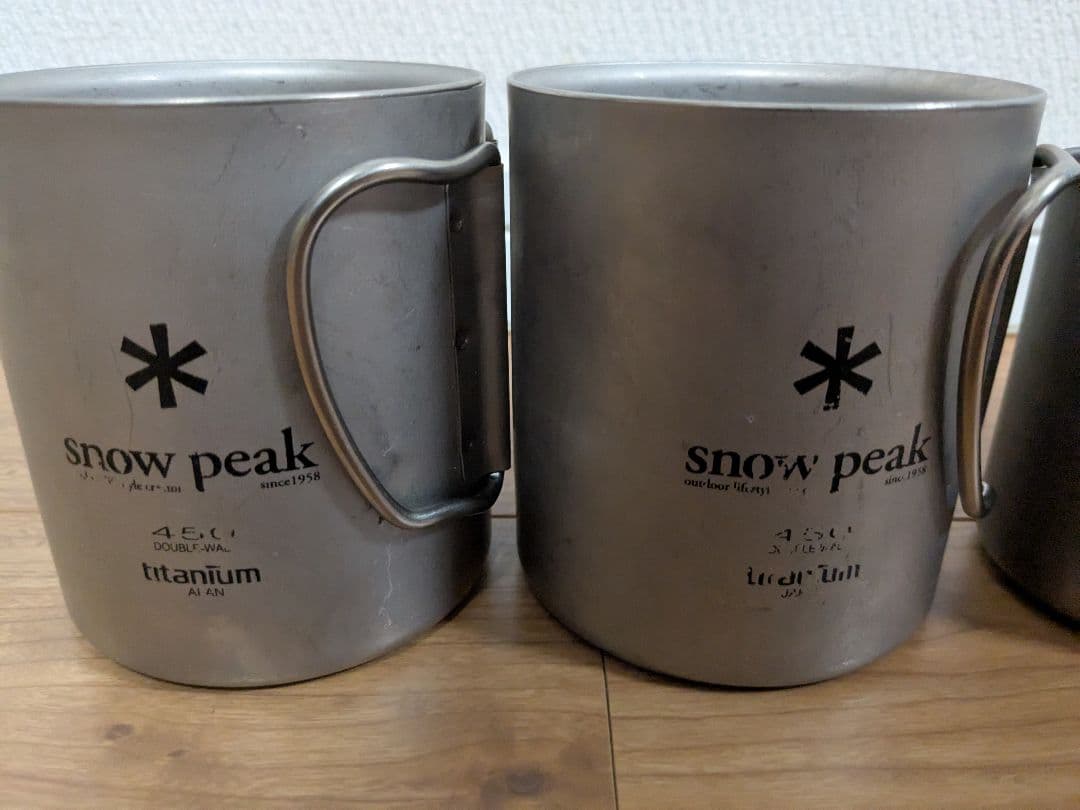 スノーピーク　チタンマグ　450ml　300ml　４個セット