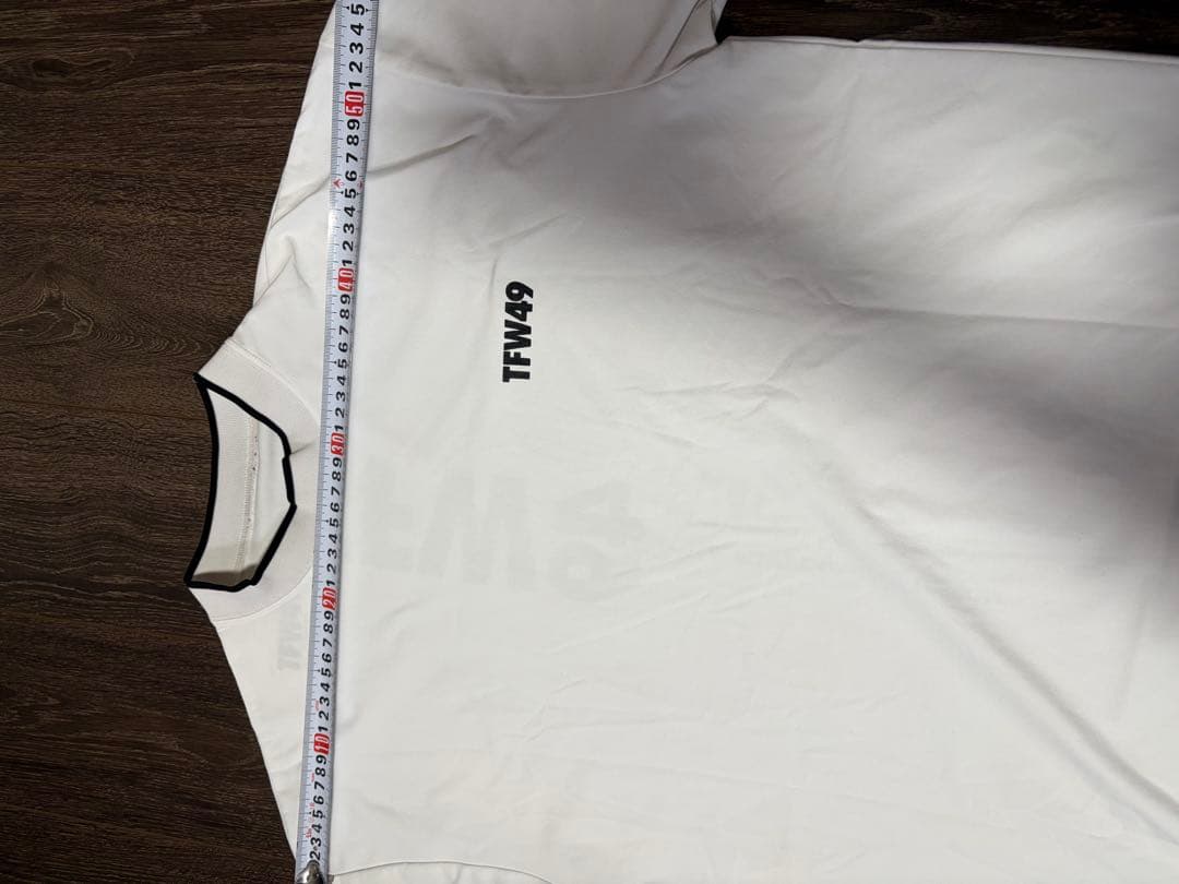 TFW49 ホワイト モックネックTシャツ