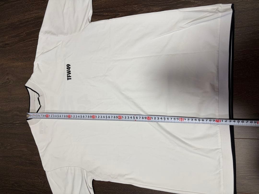 TFW49 ホワイト モックネックTシャツ