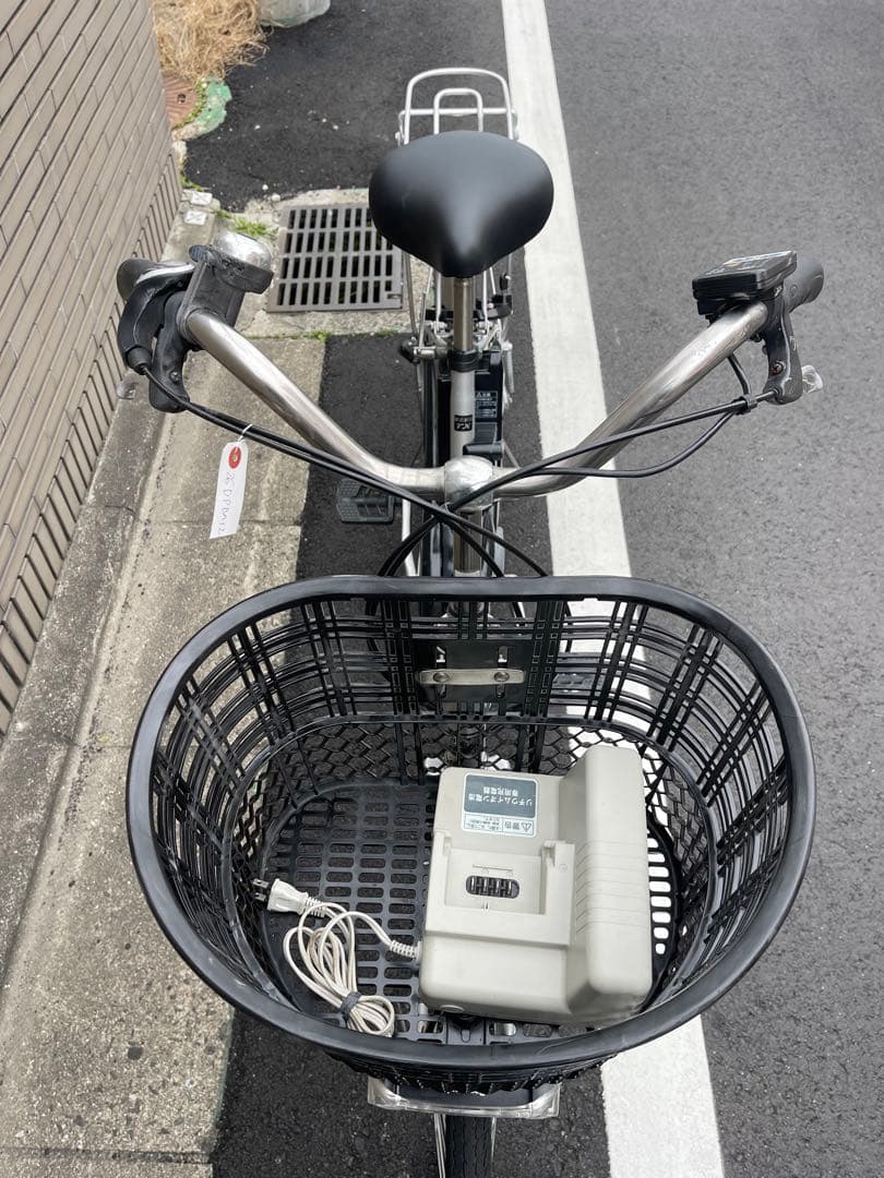 パナソニック電動アシスト自転車 シルバー バスケット付き26DPBA12