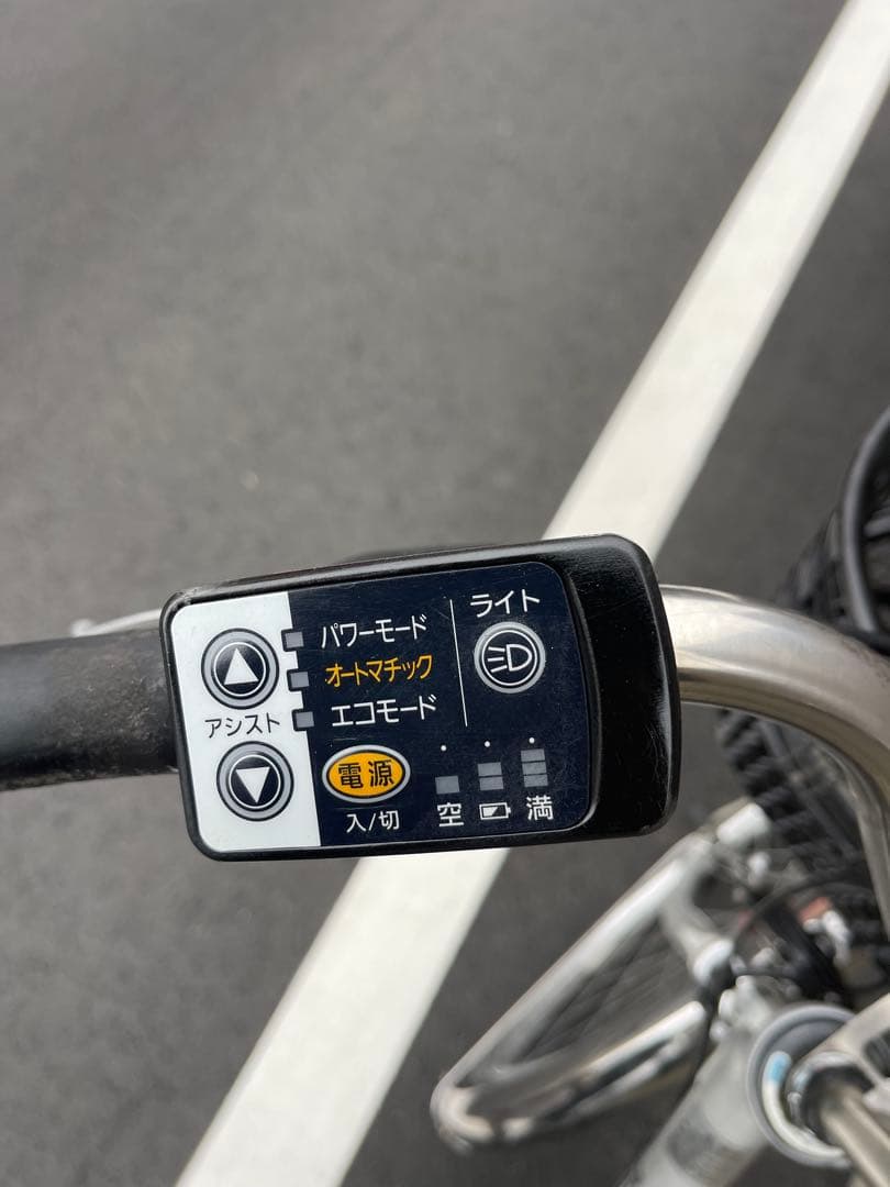 パナソニック電動アシスト自転車 シルバー バスケット付き26DPBA12