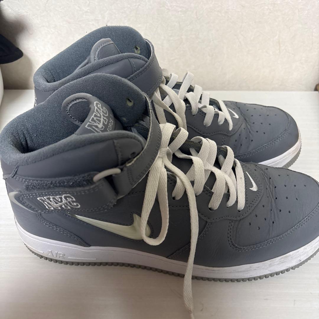 シューズ(男性用) NIKE 2021 AIR FORCE1 MID QS NYC 27.5cm