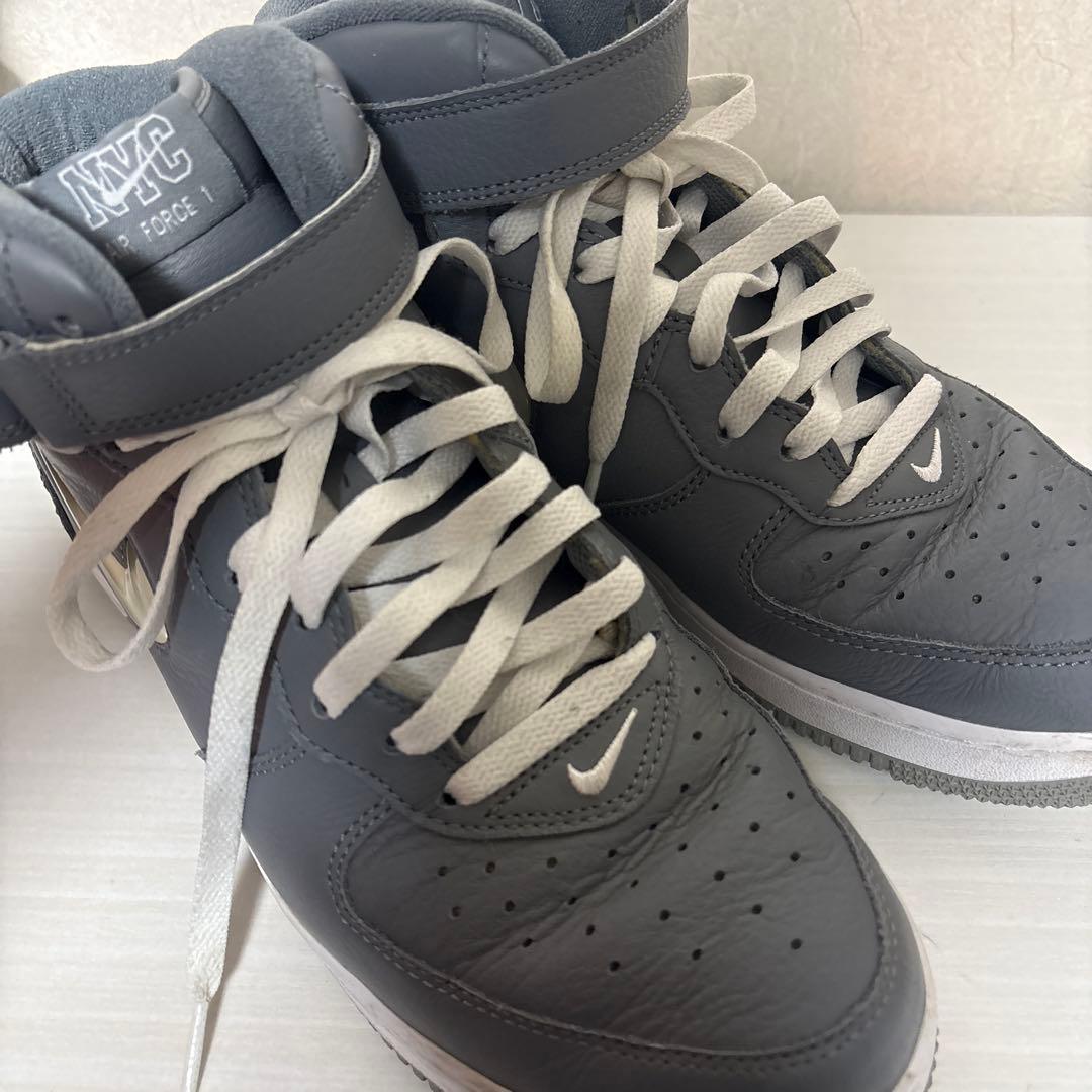 シューズ(男性用) NIKE 2021 AIR FORCE1 MID QS NYC 27.5cm
